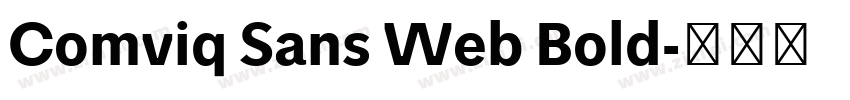 Comviq Sans Web Bold字体转换 Comviq Sans Web Bold字体转换